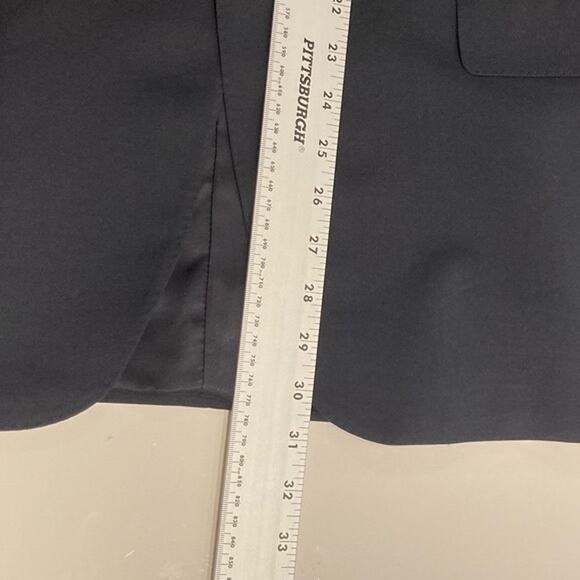 NWOT CANALI Blazer Mens 36R ITALY Navy-Blue Wool Double-Breasted Lined Long-Slv - Picture 16 of 16